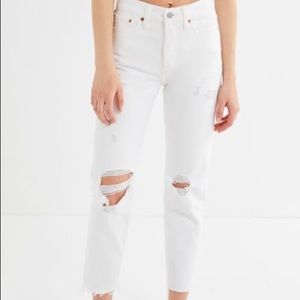 Levi’s Wedgie High-Rise Jean – White Size 27 NEW